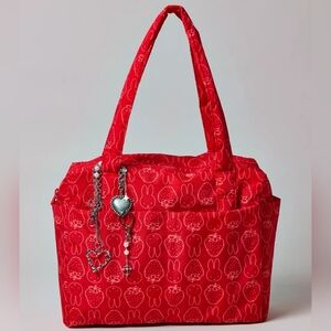 NWT BAGGU Small Cloud Carry-On Bag Miffy Strawberry